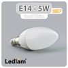 Ledlam E14 500CP 5W LED Candle Bulb Cool White 30258 1