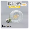 Ledlam E27 460GP 4W G95 LED Filament Bulb Flame Warm 30645 1