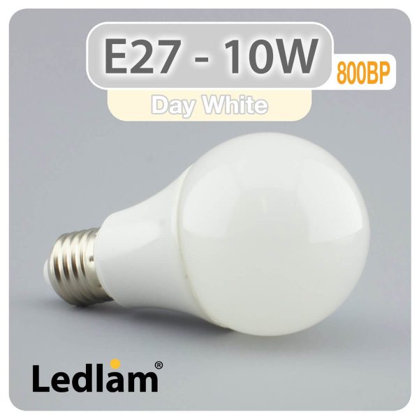 Ledlam E27 800BP 10W LED Bulb Day White 30113 1