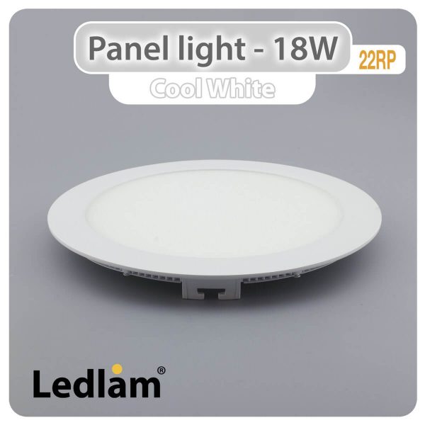 Ledlam LED Panel Light 18W Round 22RP Cool White 30370