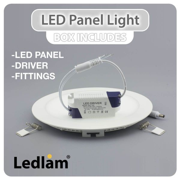 Ledlam LED Panel Light 6W Square 1212SPD dimmable 02