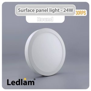 Ledlam LED Surface Panel Light 24W Round 30RPS 01