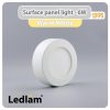 Ledlam LED Surface Panel Light 6W Round 12RPS Warm White 30731