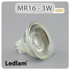 Ledlam MR16 GU5.3 LED Spot Light 3W 12V COB 400SPG 01