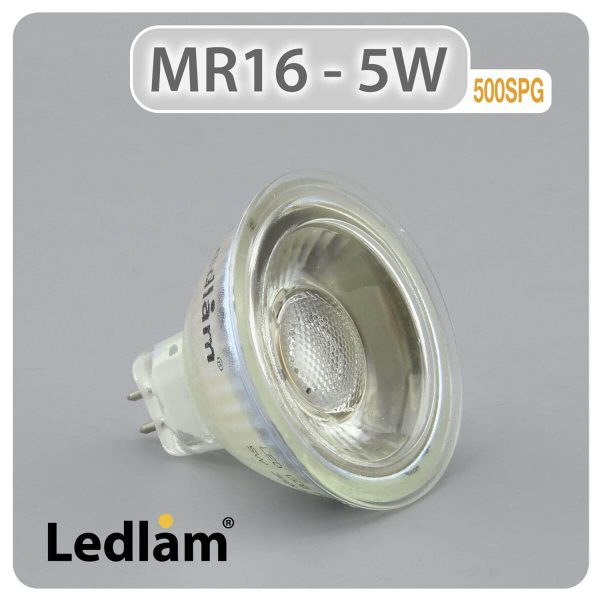 Ledlam MR16 GU5.3 LED Spot Light 5W 12V COB 500SPG 01