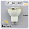 Ledlam-GU10-LED-Spot-Light-5W-620SPD-dimmable-Dimensions